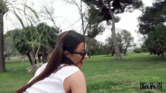 Martina Smeraldi In A Plaid Skirt Getting Fucked Out In The Field!