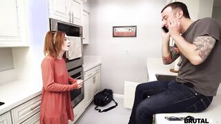 Petite Brunette Sucks, Fucks And Gets A Facial!