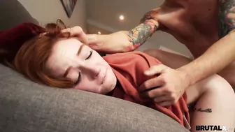 Petite Brunette Sucks, Fucks And Gets A Facial!