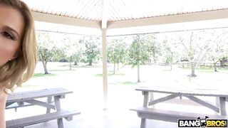 Cory Chase Is Sucking Jmac's Cock At A Park!