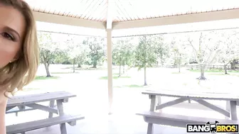 Cory Chase Is Sucking Jmac's Cock At A Park!