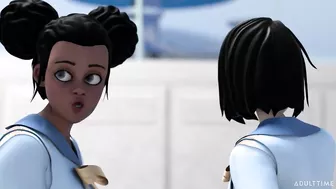 Hentai Sex School With April ONeil And Kira Noir!