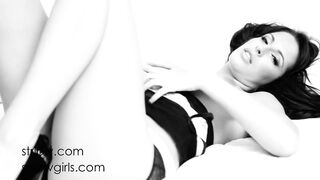 Kortney Kane In Her Black And White Strip Tease Video!