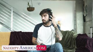 Gabriela Lopez Gets A Gamer To Give Up The Dick!