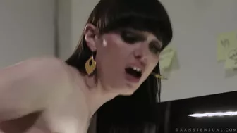 TS Natalie Mars Bent Over For A Fucking From Behind!