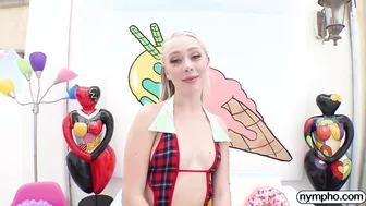 Braylin Bailey With A Close Up Of Her Getting A Cream Pie!