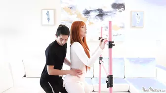 Lauren Phillips In Torn Pantyhose Getting A Cream Pie!