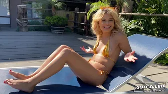 Destiny Cruz Goes From A String Bikini For A Balls Deep Fucking!