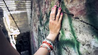 Riley Reid Flashing At An Abandoned Zoo!