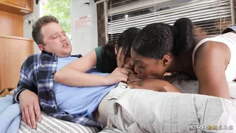 Lala Ivey, Kylie Rocket And Van Wylde In A Flashlight Threesome!