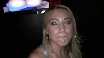 AJ Applegate Is Sucking Cock At A Glory Hole!