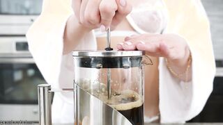 Amber Moore In All White Lingerie Sucking And Fucking!