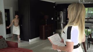 Cory Chase In White Lingerie Having Hot Wife Sex!