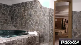 May Thai Is Having Oral Sex In The Sauna!