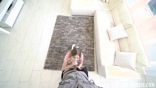 Tiny Sis Coco Lovelock Has Her Panties Pulled Down For A Fucking!