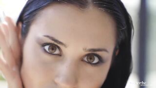 Victoria Mur Takes Off Her Bathing Suit And Puts On Crotch-less Pantyhose!