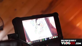 Mona Azar Posing And Masturbating Behind The Scenes!