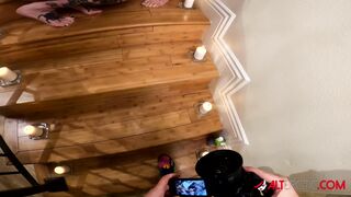 Michelle Masque Is Fucking Sascha Ink On The Stairs.