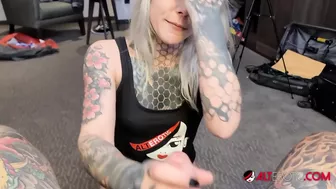 Nayomi Sharp On Her Knees Sucking A Cock!