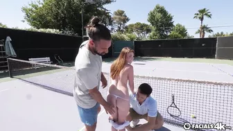 Mazy Myers Goes From The Tennis Court To the Gym For Two Facials!