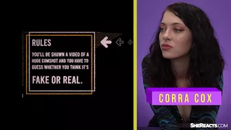 Corra Cox Reacts To Is In A Real Cum Shot Or Fake?