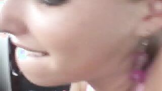 Sandy Sweet Gives Her Boyfriend A Blow Job In His Car!