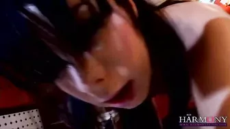 Paulina James Gets Fucked Bent Over While Her Panties Are Still On!