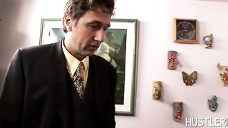 Annie Cruz Gets Lead Around On A Leash!