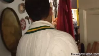 Eve Angel Helps Sandy Cage Get Ready For An Anal Gang Bang!