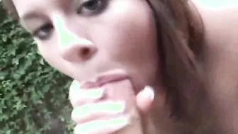 Savannah Stern Sucking On A Fat Cock!