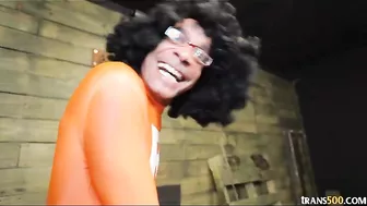 Jessy Dubai Spends Halloween Getting Fucked By A Monster Cock!