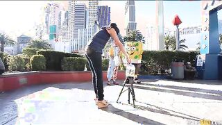 Kelli Lox Tries To Fit All Of Ramone's Monster Cock Into Her Asshole!