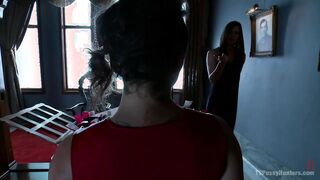 Michelle Firestone Ties Up Bianca Dagger And Fucks Her Pussy Bare Back!