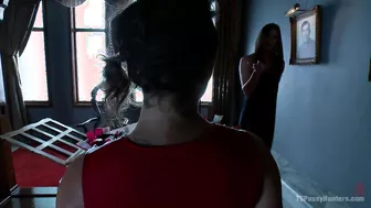 Michelle Firestone Ties Up Bianca Dagger And Fucks Her Pussy Bare Back!