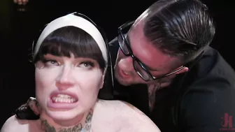 Natalie Mars In Her Latex Nun Lingerie Getting Fucked!