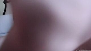 Kylie Maria Takes A Large Cock Bare Back Into Her Asshole!