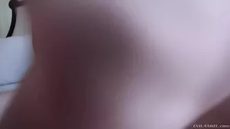 Kylie Maria Takes A Large Cock Bare Back Into Her Asshole!