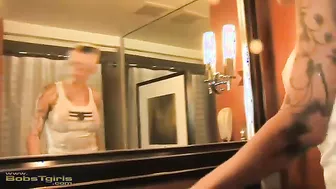 Danni Daniels Just Getting Ready In The Bathroom!