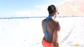 Natalia Coxxx At The Beach Where She Brings Home A Cock To Fuck!