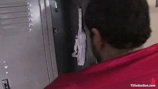 TS Jesse Gets Just Ruins This Guys Ass!