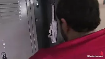 TS Jesse Gets Just Ruins This Guys Ass!