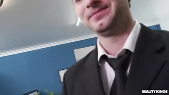 Skylar Snow With Apollo Banks In "Nasty Office Antics"!