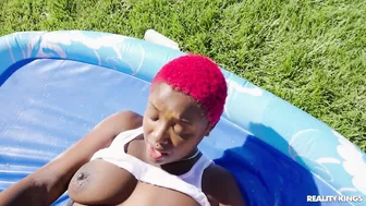 Abigaiil Morris, Octavia Red And Deja Marie In "Slip Slidy Triple Wet Pussy Pleasures"!