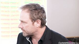 Aria Banks Interracial Cuckold Sessions Threesome!