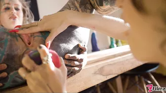 Anus Katzz And Eden Ivy In "Prague Table Gape Squirt" Video!