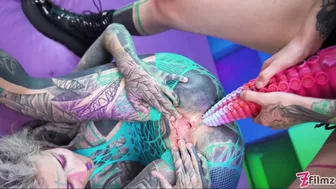 Anus Katzz And illuz In A Femdom Strap On Sex Video!