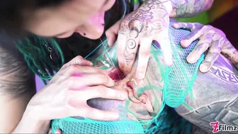 Anus Katzz And illuz In A Femdom Strap On Sex Video!