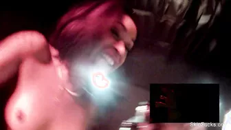 Skin Diamond Masturbates After Getting A Cream Pie!