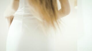 Fitting Room Has Mary Popiense In A Pantie Trailer!