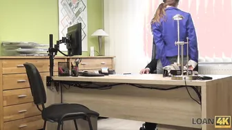 Mischel Lee Big Tits And Hairy Pussy Get Her A Loan!